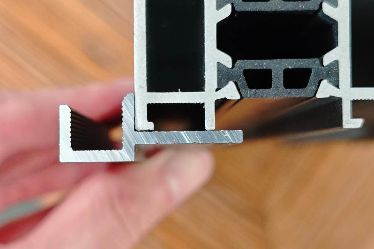 CTB-DZ-F aluminum base channel for F-type flat window frame