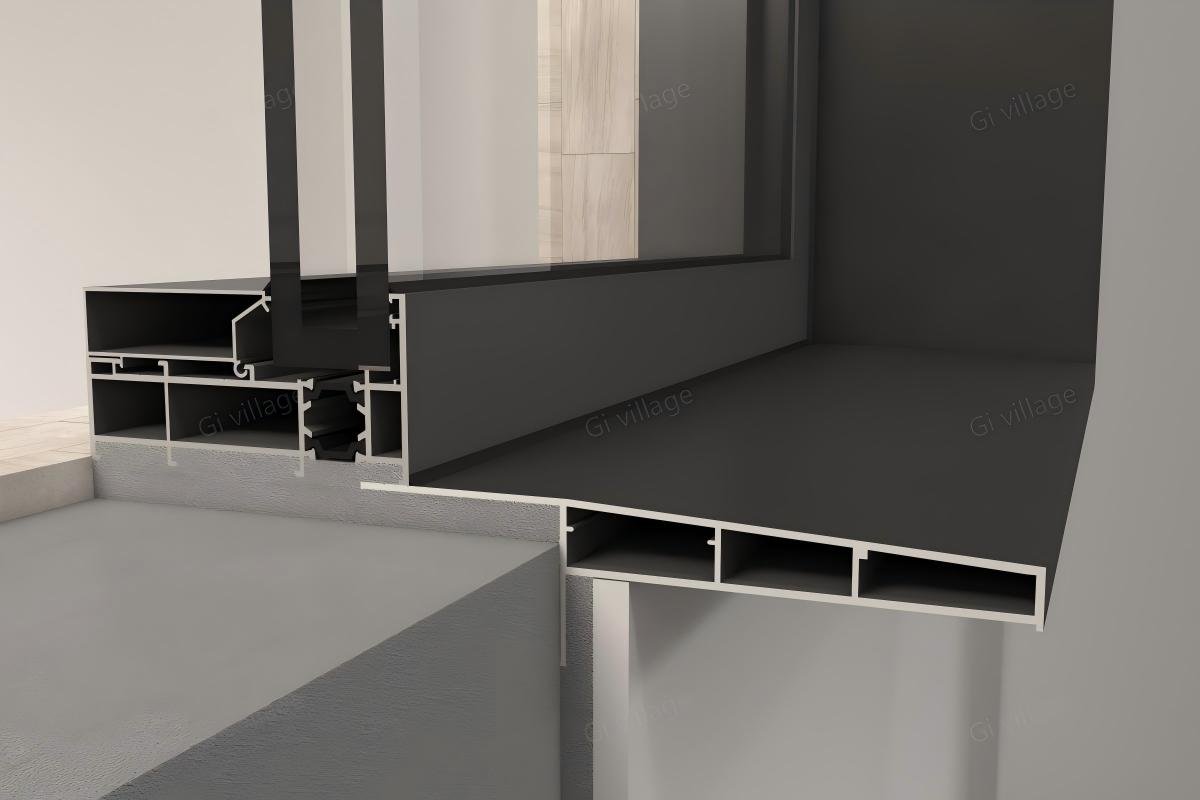 Exterior window casing cross sections — WCT and ZSWCT profiles from 35mm to 250mm projection
